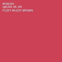 #CB4254 - Fuzzy Wuzzy Brown Color Image